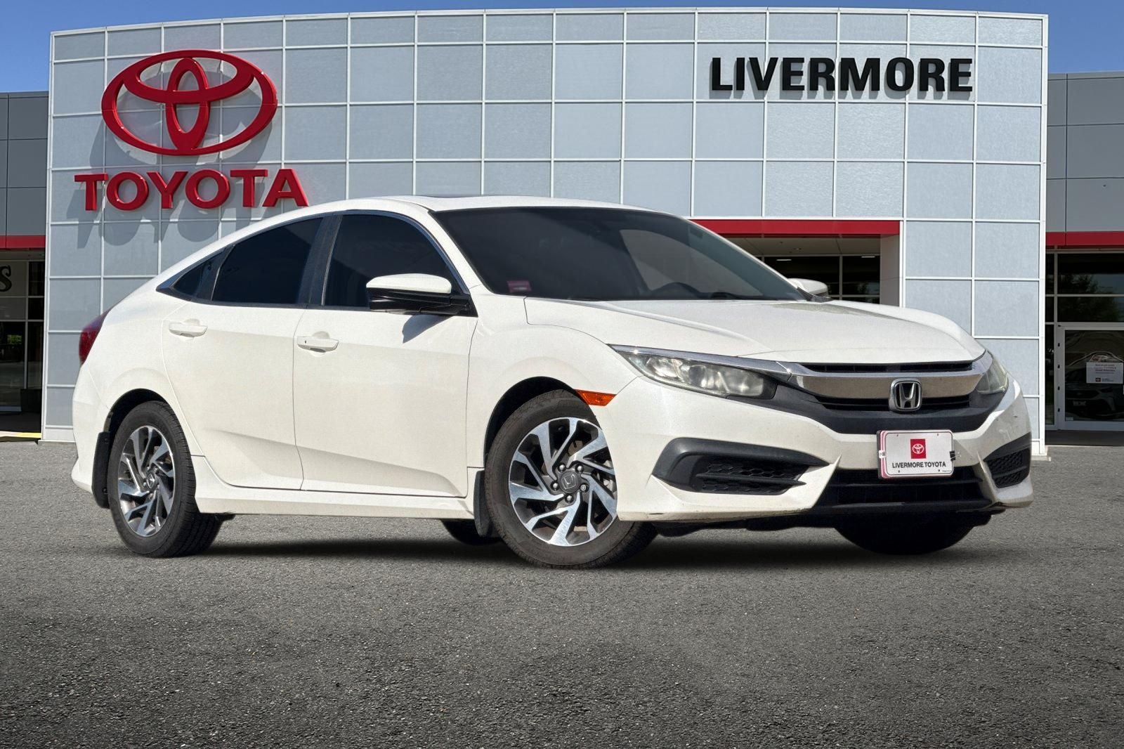Used 2016 Honda Civic EX with VIN 19XFC2F71GE222775 for sale in Livermore, CA