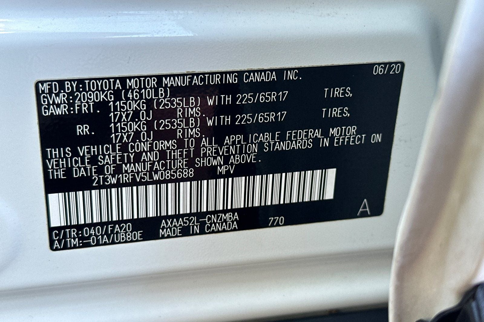 2020 Toyota RAV4 XLE
