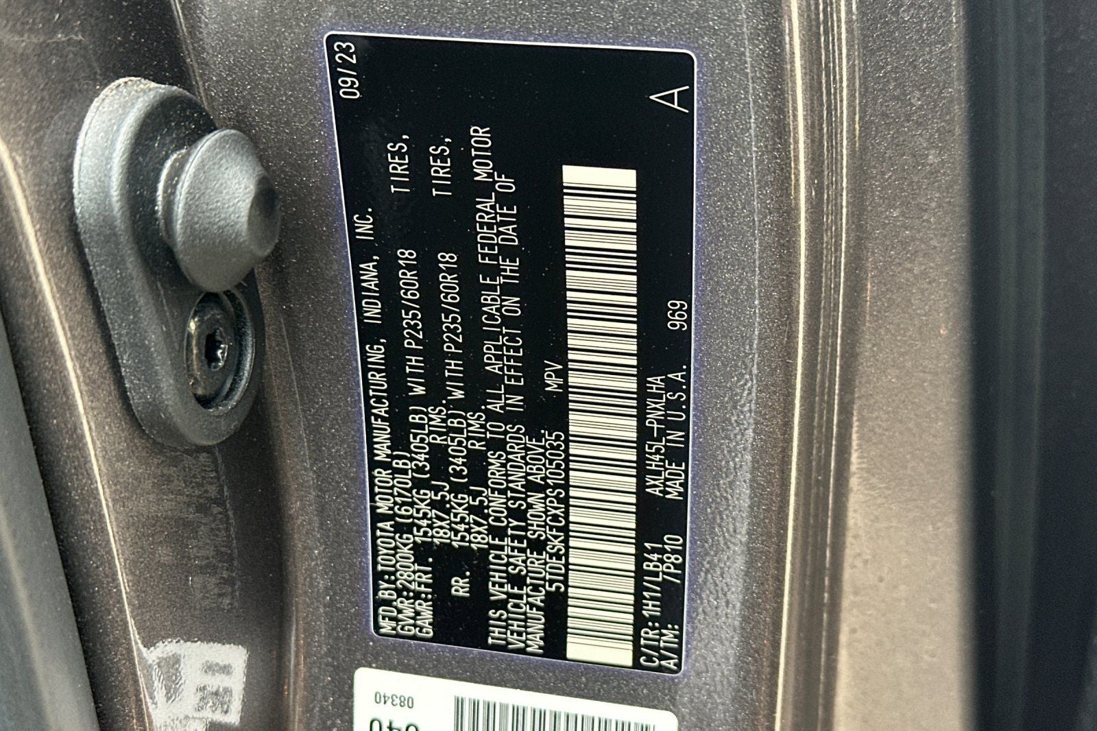 2023 Toyota Sienna Platinum 7 Passenger