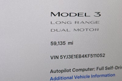 2019 Tesla Model 3 Long Range