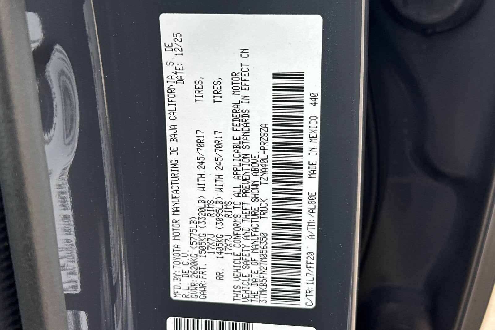 2026 Toyota Tacoma SR5