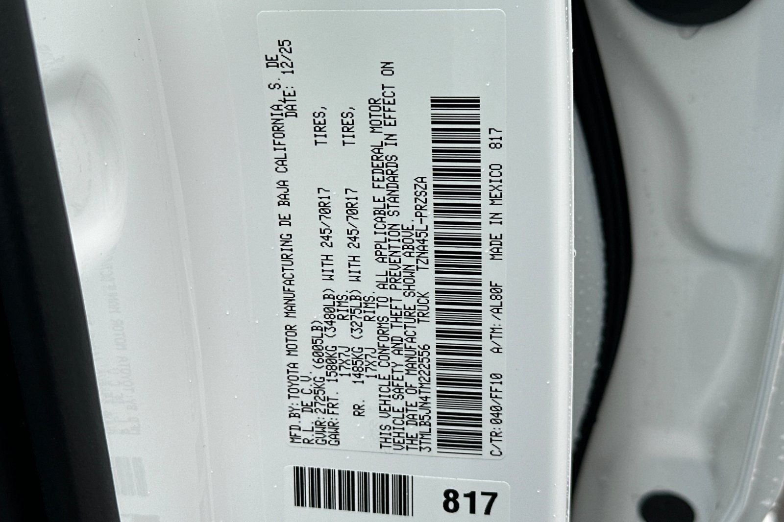 2026 Toyota Tacoma SR5