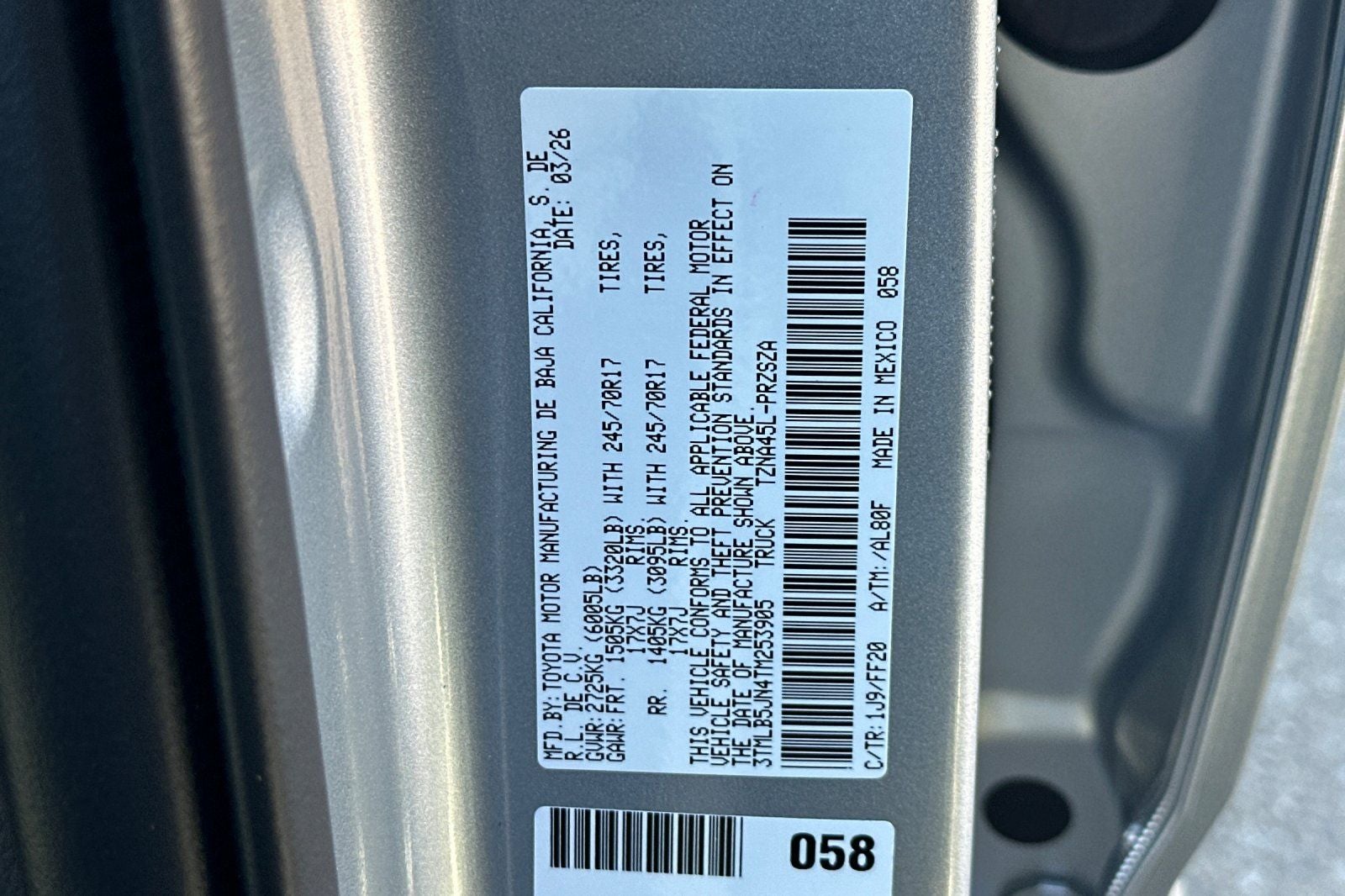 2026 Toyota Tacoma SR5