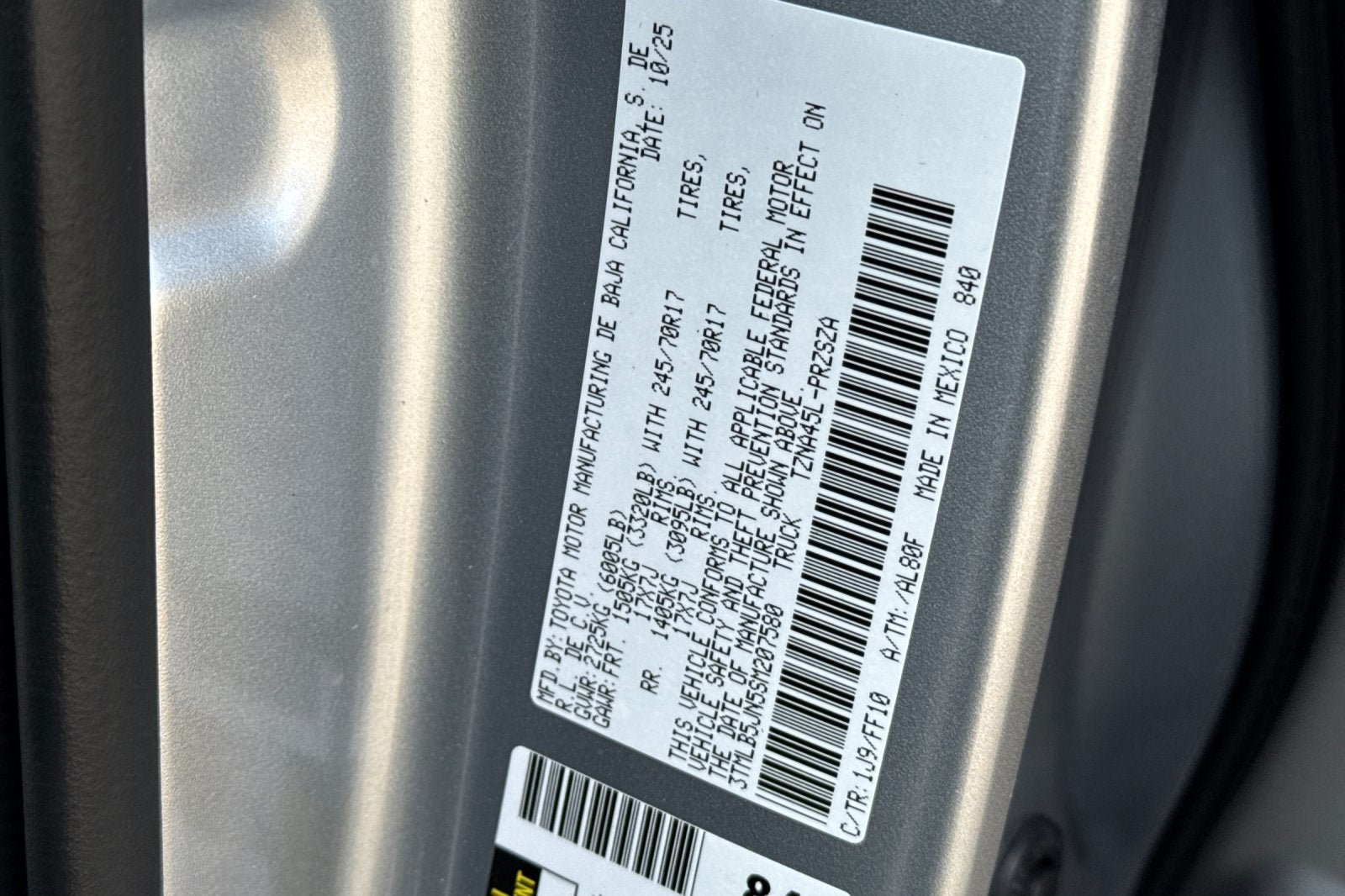 2025 Toyota Tacoma SR5