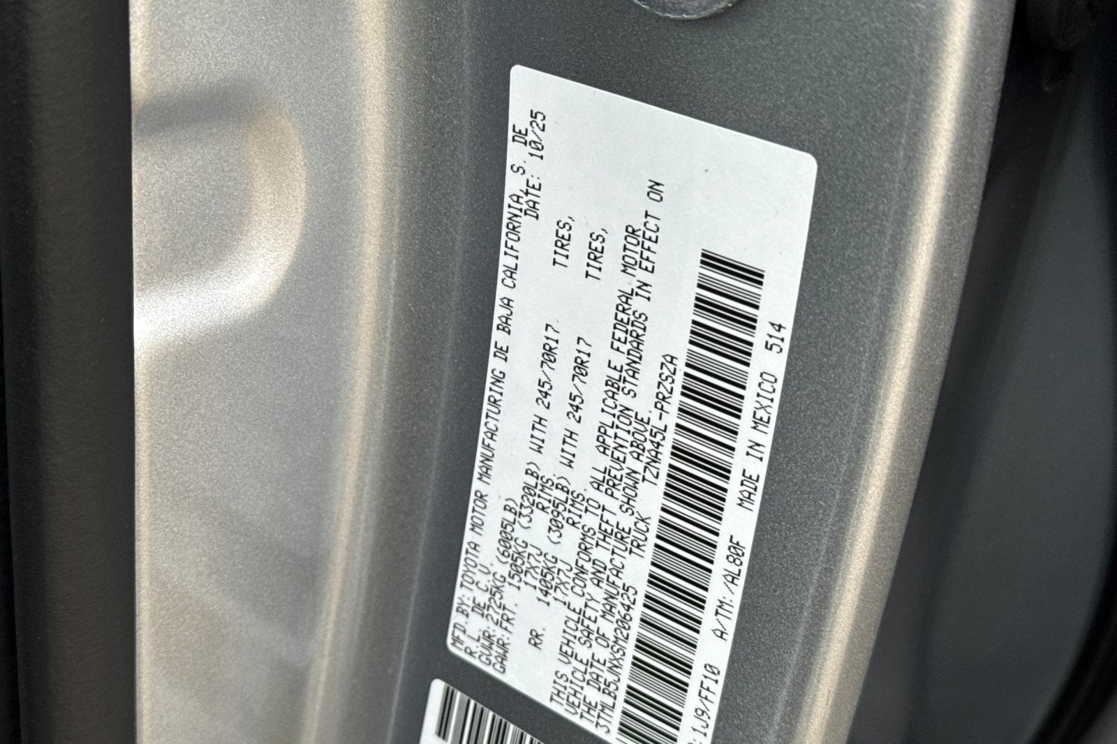 2025 Toyota Tacoma SR5