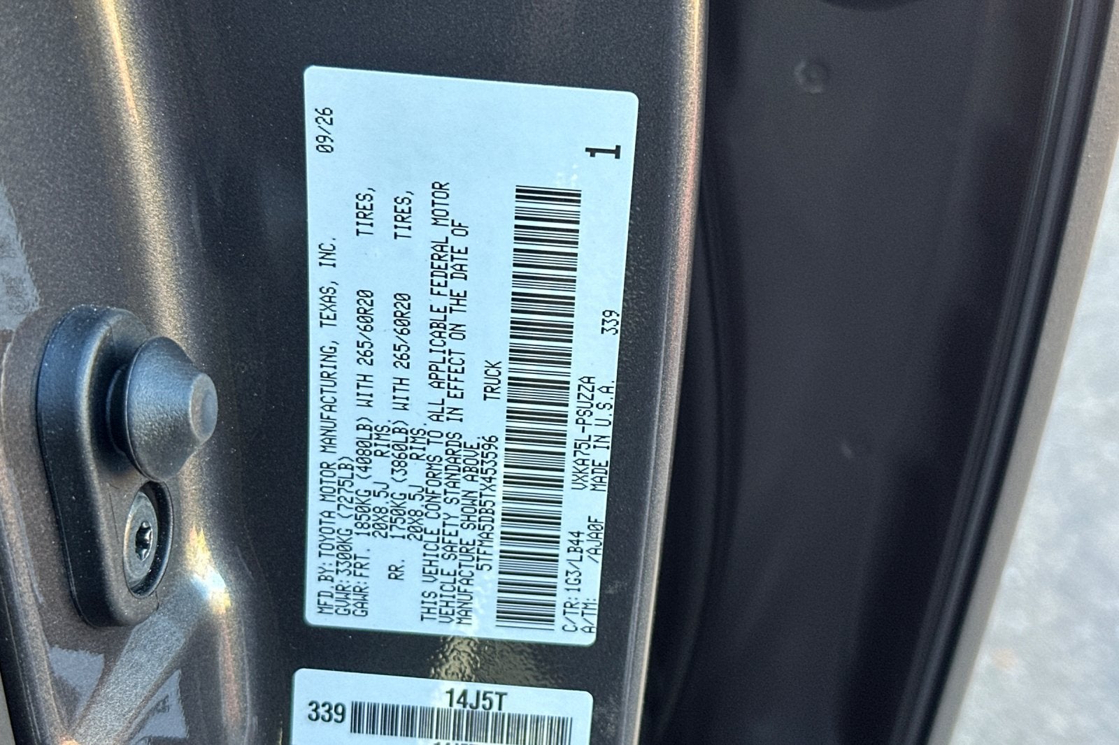 2026 Toyota Tundra 1794 Edition