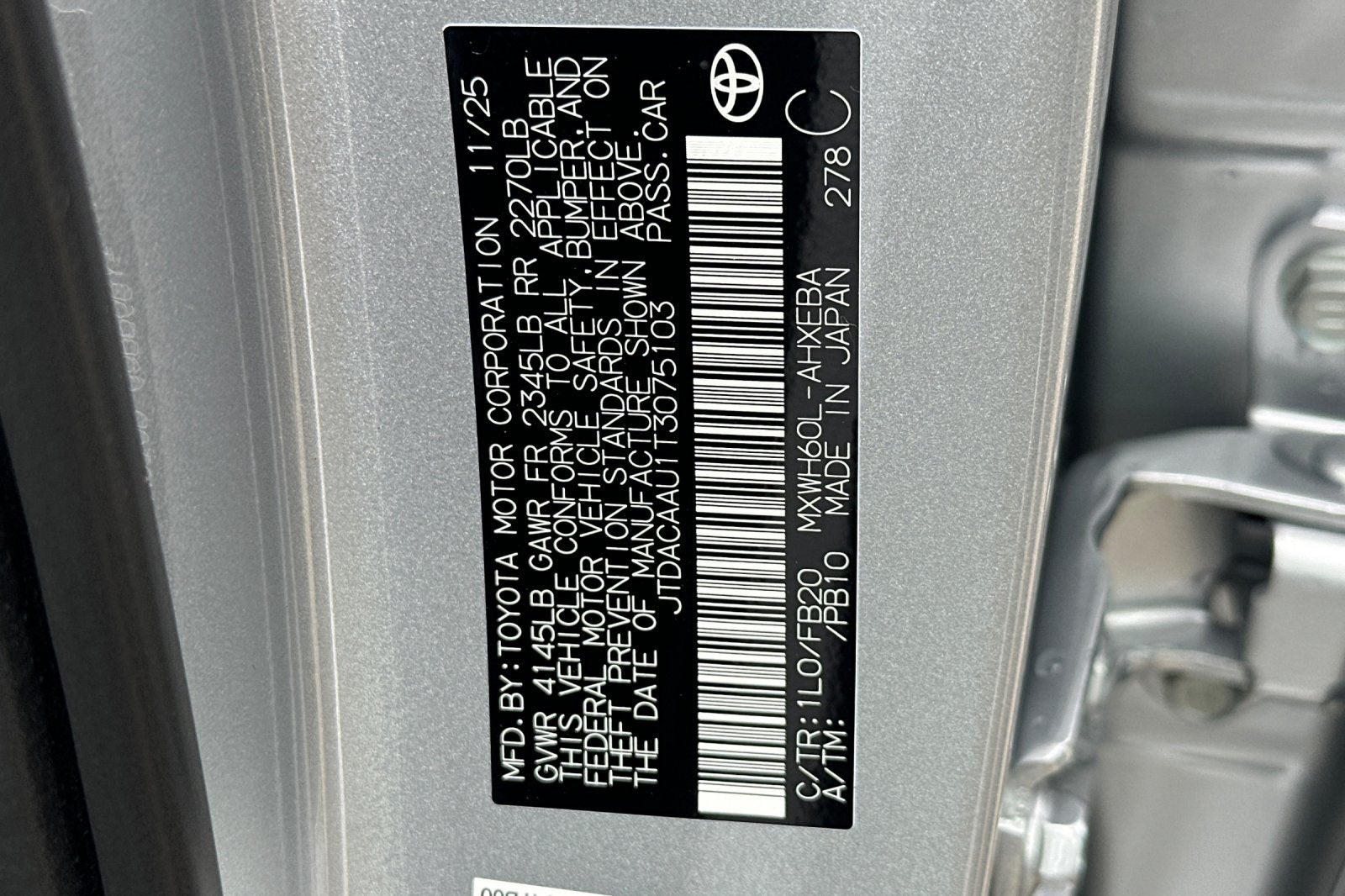 2026 Toyota Prius LE