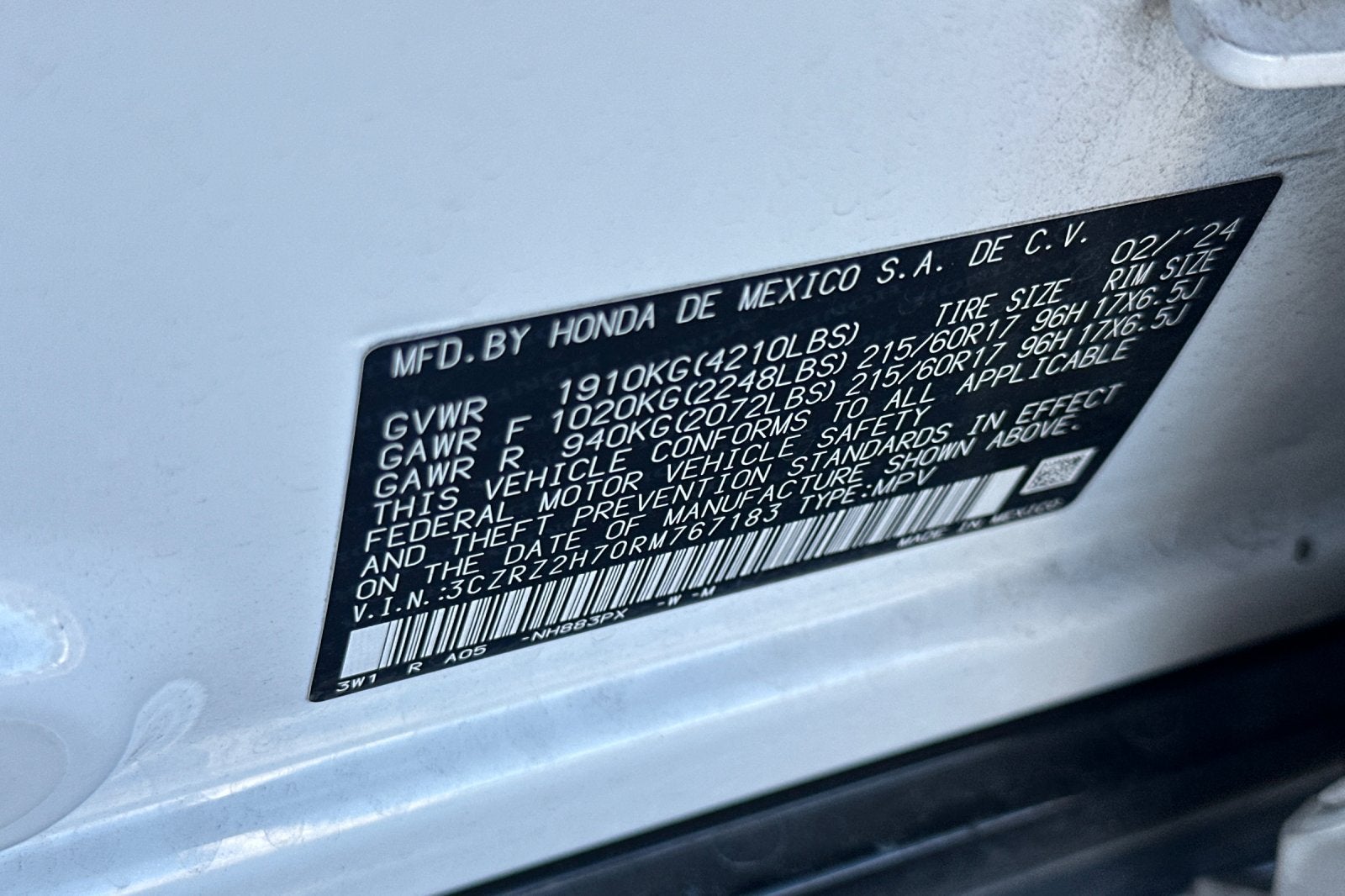 2024 Honda HR-V EX-L