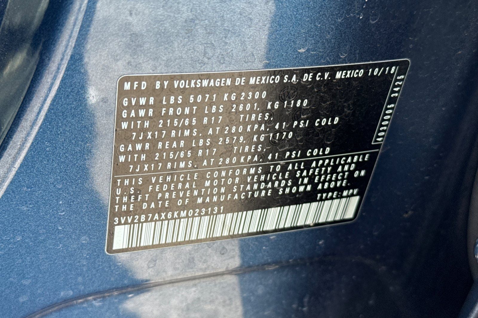 2019 Volkswagen Tiguan 2.0T SE 4Motion