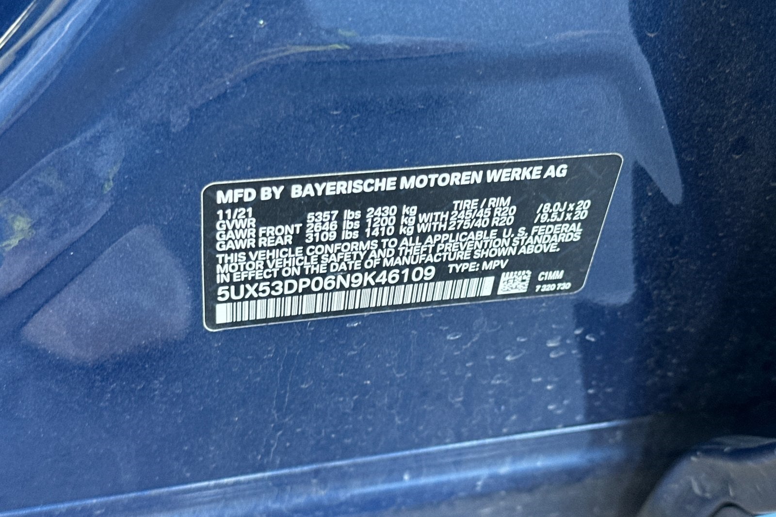 2022 BMW X3 xDrive30i