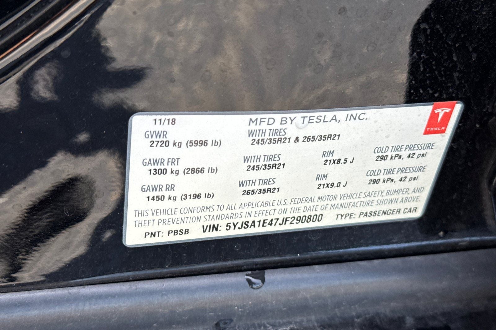 2018 Tesla Model S P100D