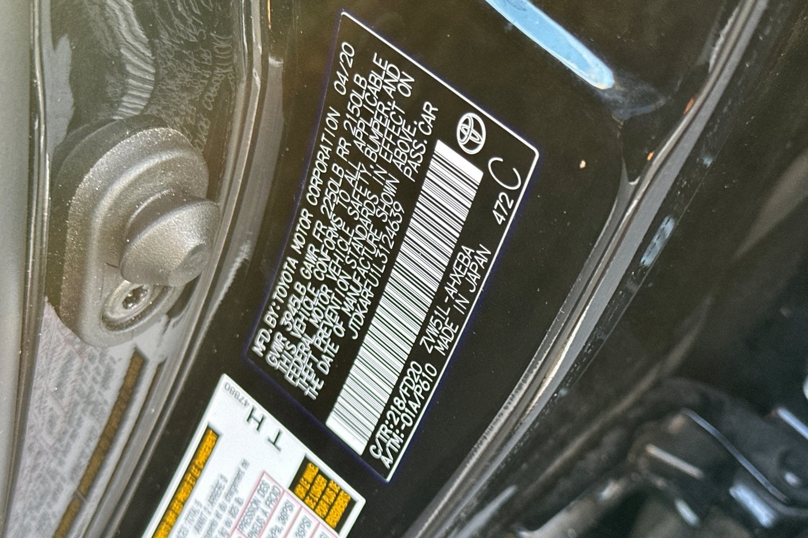 2020 Toyota Prius LE