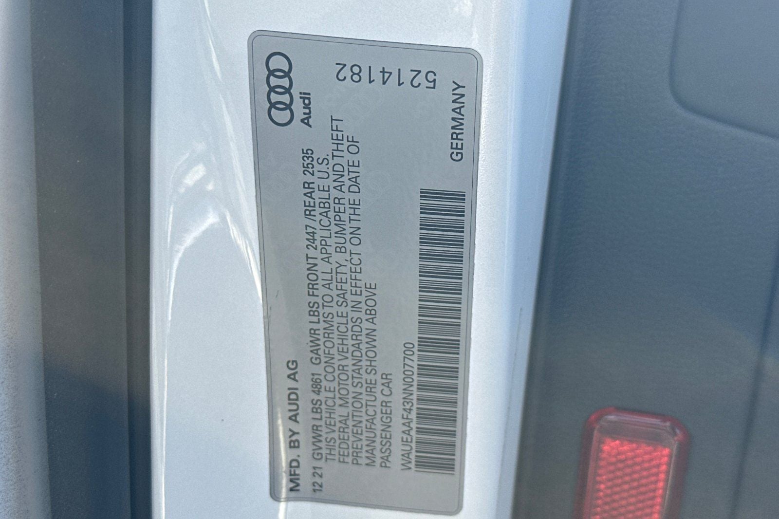 2022 Audi A4 45 S line Premium Plus quattro