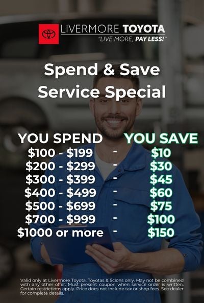 Toyota Service & Parts Specials in Livermore | Livermore Toyota